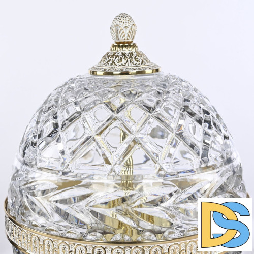 Настольная лампа Bohemia Ivele Crystal 5680L/20 GW Clear/M-1F