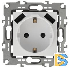 Розетка 2P+E со шторками и 2xUSB Эра 12-4109-01 Б0047840