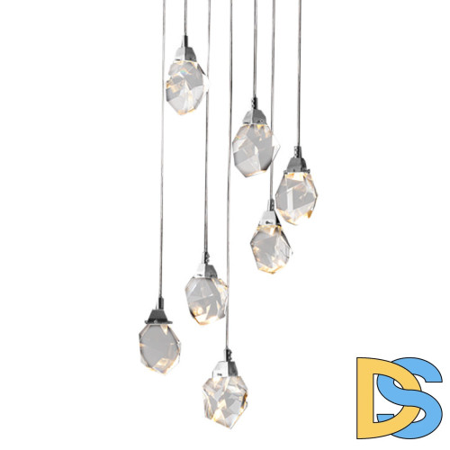 Подвесной светильник Delight Collection Crystal rock MD-020B-7 chrome