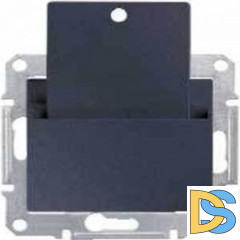 Выключатель карточный для гостиниц, Графит, серия Sedna, Schneider Electric