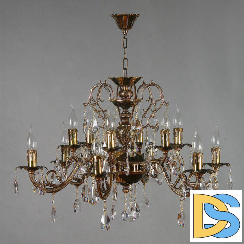 Подвесная люстра Ambiente Alicante 8888/6+6 PB Tear drop