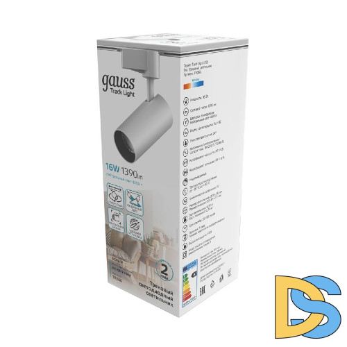 Трековый светодиодный светильник Gauss Track Light Led TR066