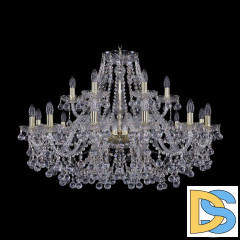 Подвесная люстра Bohemia Ivele Crystal 1409/12+6/360 G