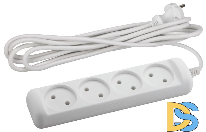 Удлинитель электрический Эра U-4-5m-2x1 Б0028363