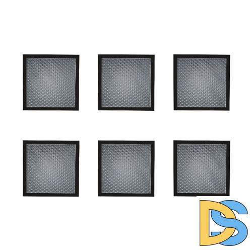 Встраиваемый светильник (комплект из 6 шт) Uniel ULP-1010 42W/4000К IP40 GRILYATO BLACK KIT06 UL-00008958