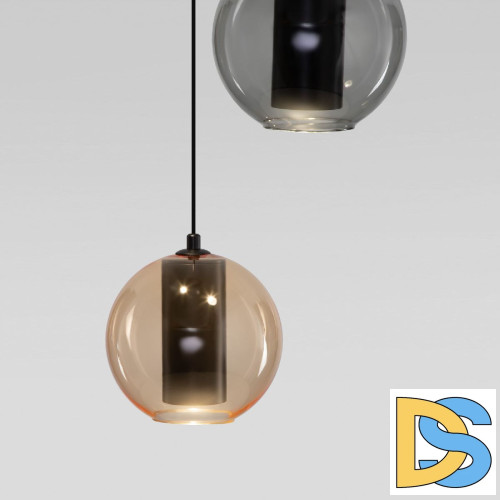 Подвесной светильник Eurosvet Cobble 50258/3 LED дымчатый/ бежевый/ шоколад a064554