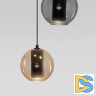 Подвесной светильник Eurosvet Cobble 50258/3 LED дымчатый/ бежевый/ шоколад a064554
