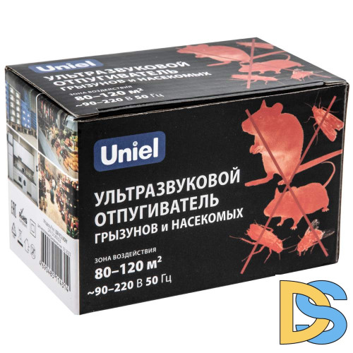 Ультразвуковой отпугиватель насекомых и грызунов (UL-00004563) Uniel UDR-E12 Ivory