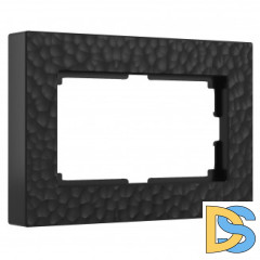 Рамка для двойной розетки (черный) W0082408