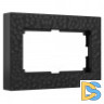 Рамка для двойной розетки (черный) W0082408