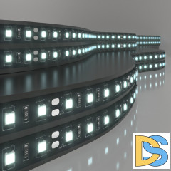 Светодиодная лента Elektrostandard 24V 14,4W 60Led 5050 IP20 холодный белый, Black, 5м 4690389172205