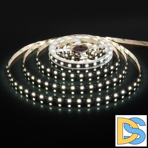 Светодиодная лента Elektrostandard 24V 14,4W 60Led 5050 IP20 холодный белый, Black, 5м 4690389172205