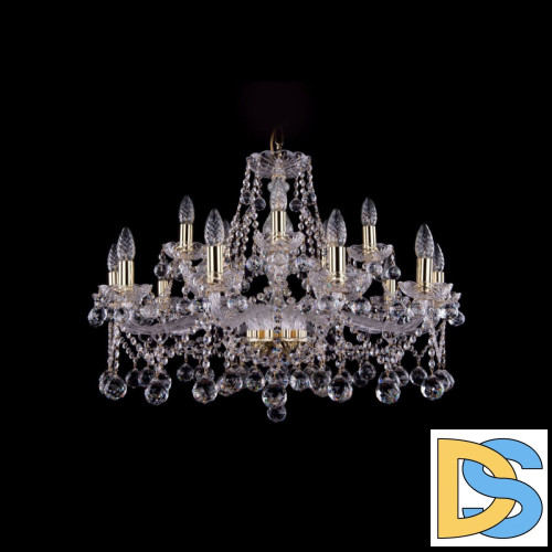 Подвесная люстра Bohemia Ivele Crystal 1413/10+5/300 G Balls