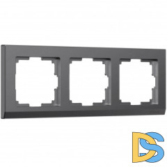 Рамка на 3 поста Stark (графит матовый) W0031864
