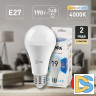 Лампа светодиодная Эра E27 19W 4000K LED A65-19W-840-E27 Б0031703