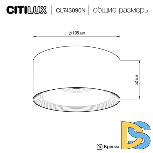 Накладной светильник Citilux Rover CL743090N