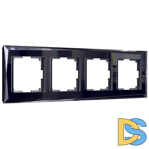 Рамка на 4 поста Werkel Diamant (черный) W0041208
