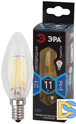 Лампа светодиодная Эра E14 11W 4000K F-LED B35-11w-840-E14 Б0046987