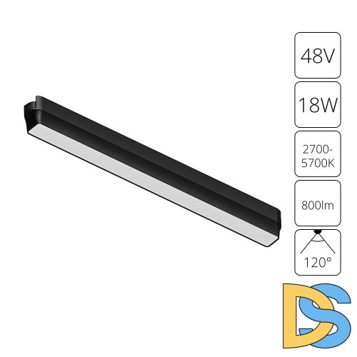 Трековый магнитный светильник Arte Lamp Rapid A2968PL-1BK