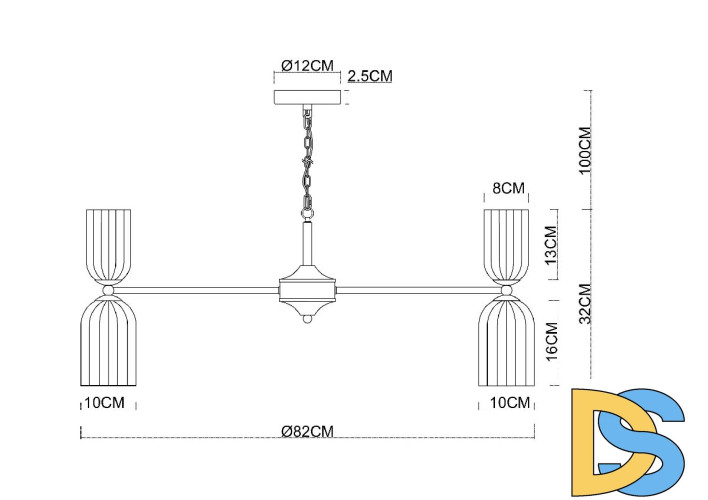 Подвесная люстра Arte Lamp Charm A1623LM-16GO