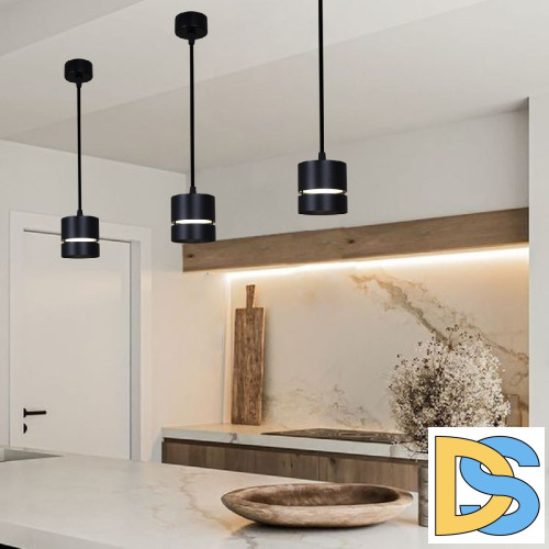 Подвесной светильник Reluce 53017-0.9-001MN GX53 BK