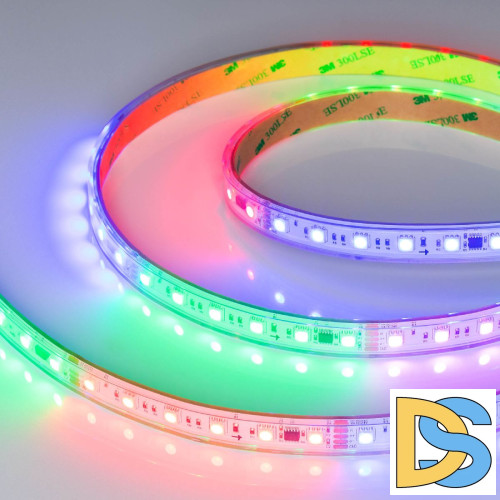 Светодиодная лента герметичная Arlight DMX-PS-B60-15mm 24V RGB-PX6 (15W/m, IP67, 5060, 5m) 037090