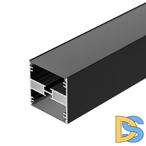 Алюминиевый профиль Arlight LINE-5050-DUAL-2000 ANOD BLACK 045652