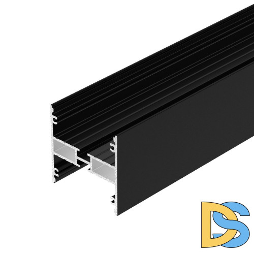 Алюминиевый профиль Arlight LINE-5050-DUAL-2000 ANOD BLACK 045652