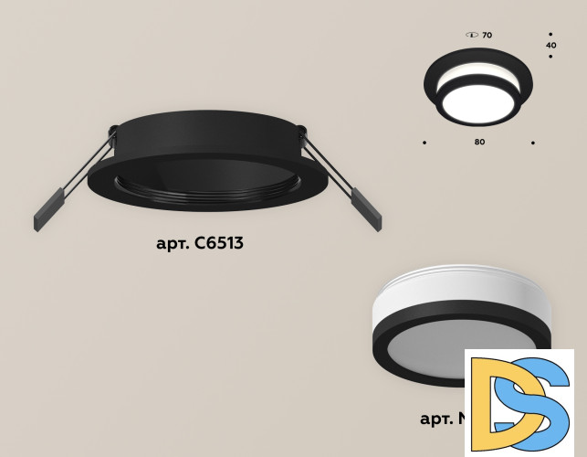 Встраиваемый светильник Ambrella Light Techno Spot XC6513060 (C6513, N6221)