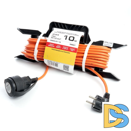 Удлинитель-шнур на рамке 1-местный Feron HM04-01-10 39627