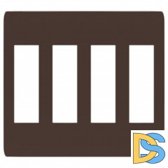 Рамка 4-ая (четверная), Шоколад/Бежевый, серия Unica Studio, Schneider Electric