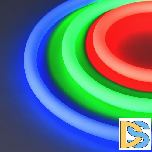 Светодиодная лента герметичная Arlight MOONLIGHT-TOP-F280-D25mm 24V RGB 360deg (14.4 W/m, IP65, 3535, 5m, wire x1) 037563