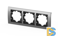 Рамка трехместная ELBI Zena Platin 500-073600-227