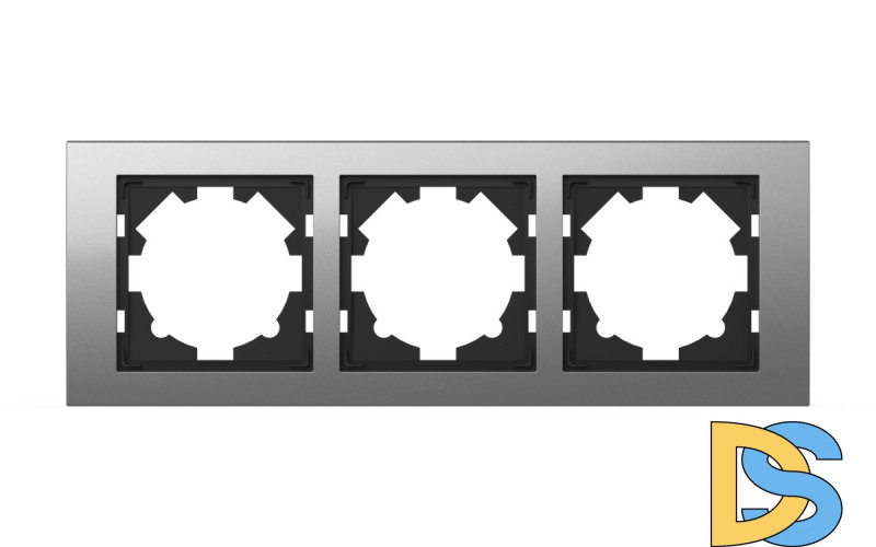 Рамка трехместная ELBI Zena Platin 500-073600-227