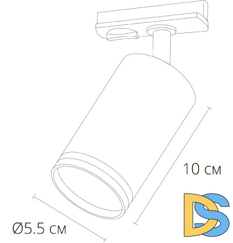 Трековый однофазный светильник Arte Lamp Imai A2364PL-1BK