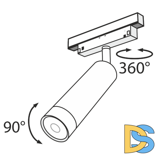 Трековый светильник Maytoni Track lamps TR019-2-7W3K-B