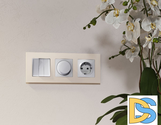 Рамка трехместная Ambrella Volt Techno AF220333