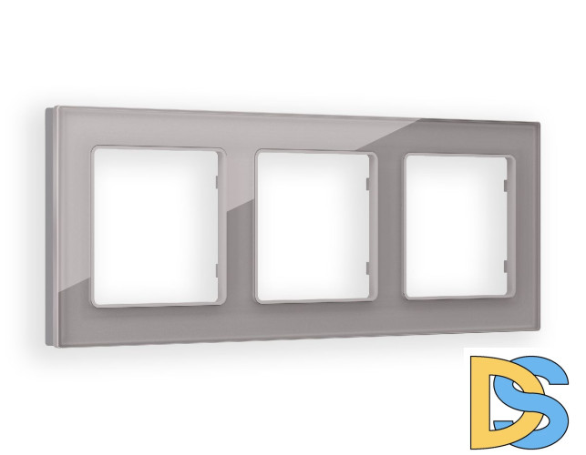 Рамка трехместная Ambrella Volt Platos AF330503