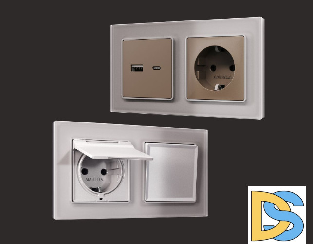 Рамка трехместная Ambrella Volt Platos AF330503