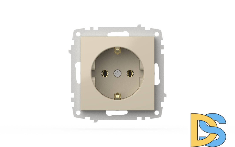 Розетка с заземлением ELBI Zena Vega 609-010300-217