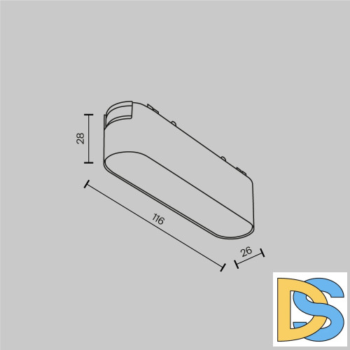 Трековый магнитный светильник Maytoni Basis TR080-1-6W3K-W