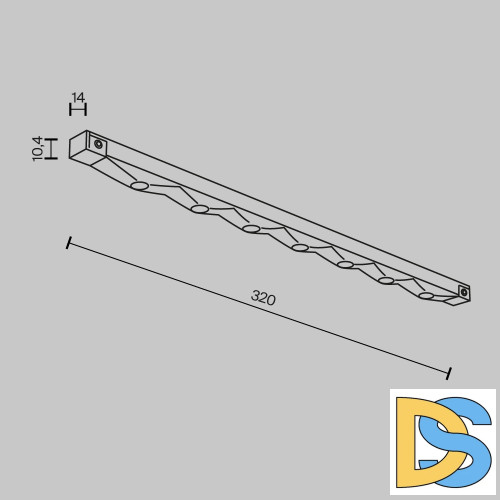 Трековый магнитный светильник Maytoni Spiky TR175-1-12WTW-M-B