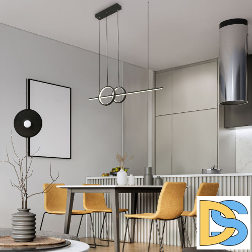 Подвесной светильник Eurosvet Twin 90265/1 черный a060607