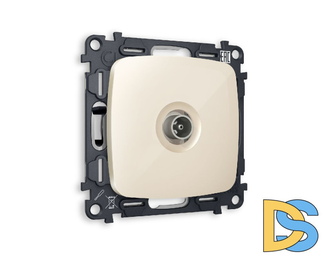 Комплект механизма TV розетки проходной 5-1000 MHz 4dB Ambrella Volt Omega MO313030