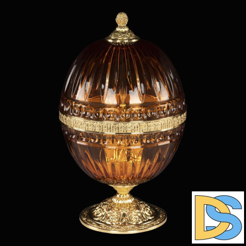 Настольная лампа Bohemia Ivele Crystal 5680L/22 G Amber/M-1G