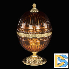 Настольная лампа Bohemia Ivele Crystal 5680L/22 G Amber/M-1G