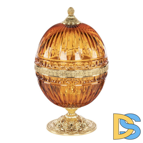 Настольная лампа Bohemia Ivele Crystal 5680L/22 G Amber/M-1G