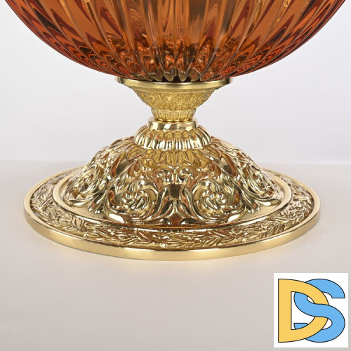 Настольная лампа Bohemia Ivele Crystal 5680L/22 G Amber/M-1G