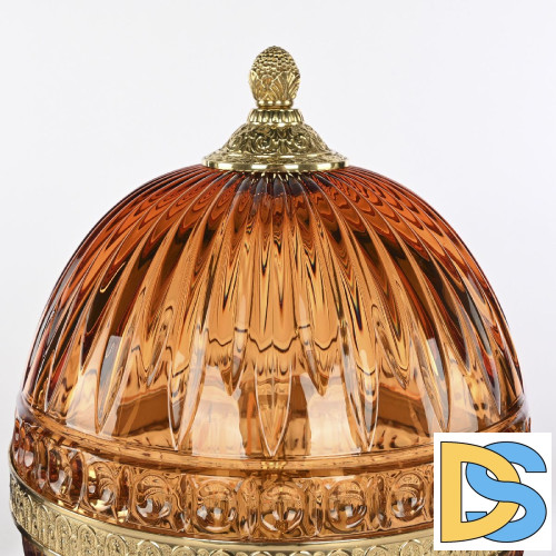 Настольная лампа Bohemia Ivele Crystal 5680L/22 G Amber/M-1G