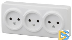 Розетка 3х2P Эра 11-2207-01 Б0020697